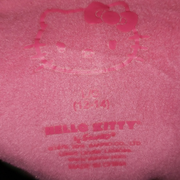 New Hello Kitty Footless Hooded Fleece Jumpsuit - Picture 8 of 8